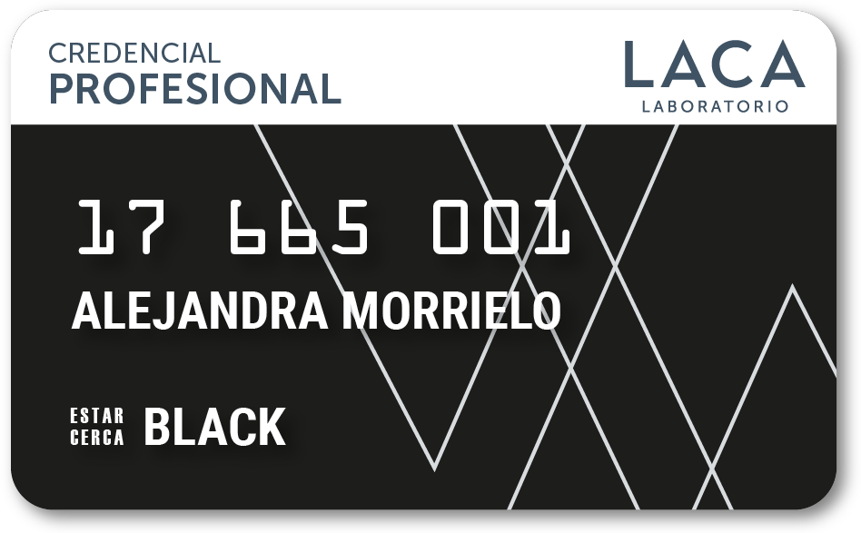 Tarjeta BLACK LACA